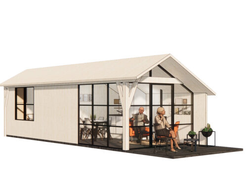 Houten zorgunit in de tuin? Snel en eenvoudig met houtschakelbouw