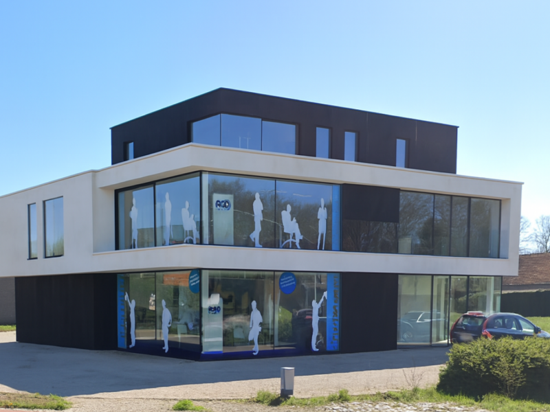 Kantoorgebouw Systimber met staalskelet en beton