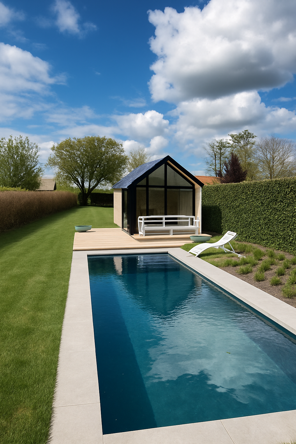 Poolhouse met zwembad