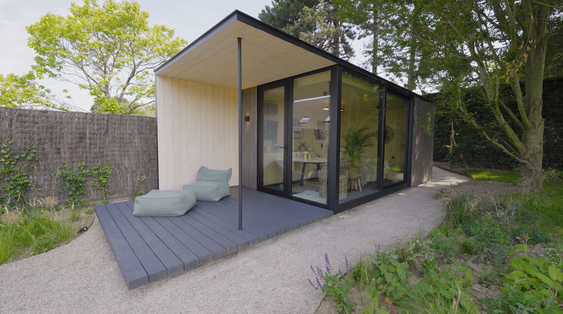 moderne tuinstudio plat dak modern bijgebouw tuinstudio